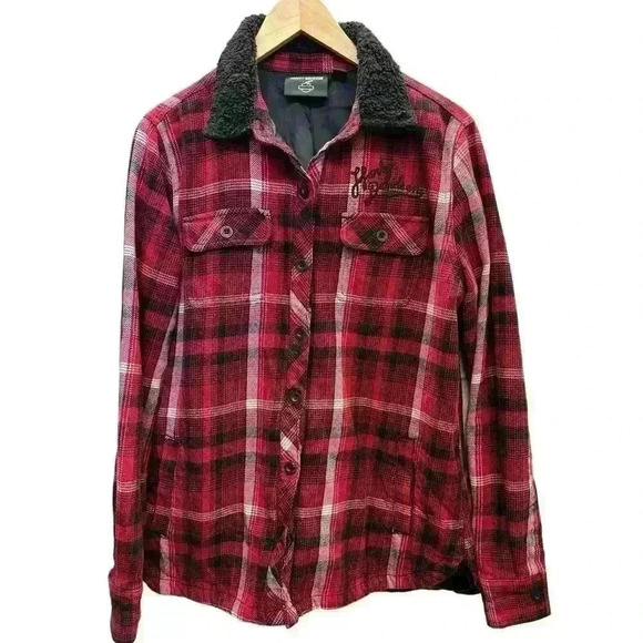 Harley-Davidson Heritage Silver Wing 'Shacket" (Shirt Jacket) Women’s Size M - Picture 1 of 12